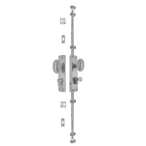 Oval knob locking brass door Espagnolette bolt/Cremone bolt upto 8.5'-SN