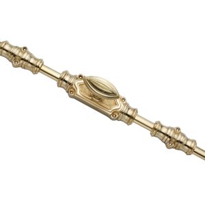 Plaine stepped espagnolette bolt/Cremone bolts upto 9 feet polished brass unlacquered