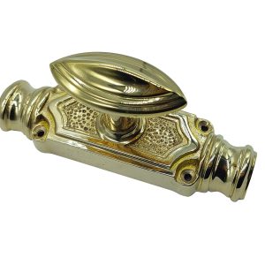 Plaine stepped espagnolette bolt/Cremone bolts upto 9 feet polished brass unlacquered