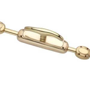 Elegant door espagnolette bolt / Cremone bolt upto 9 feet polished brass lacquered