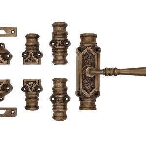 Victorian lever door Espagnolette Bolt/cremone Bolt upto 9 Feet antique brass unlacquered