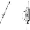 Classic door espagnolette bolt / cremone bolt upto 9 feet polished nickel