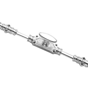 Classic door espagnolette bolt / cremone bolt upto 9 feet polished nickel