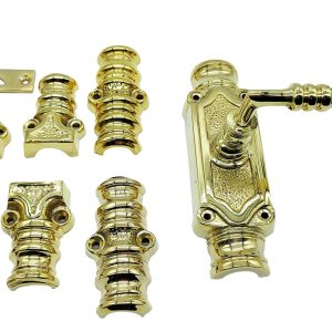 victorian lever door espagnolette bolt/cremone bolt upto 9 feet polished brass