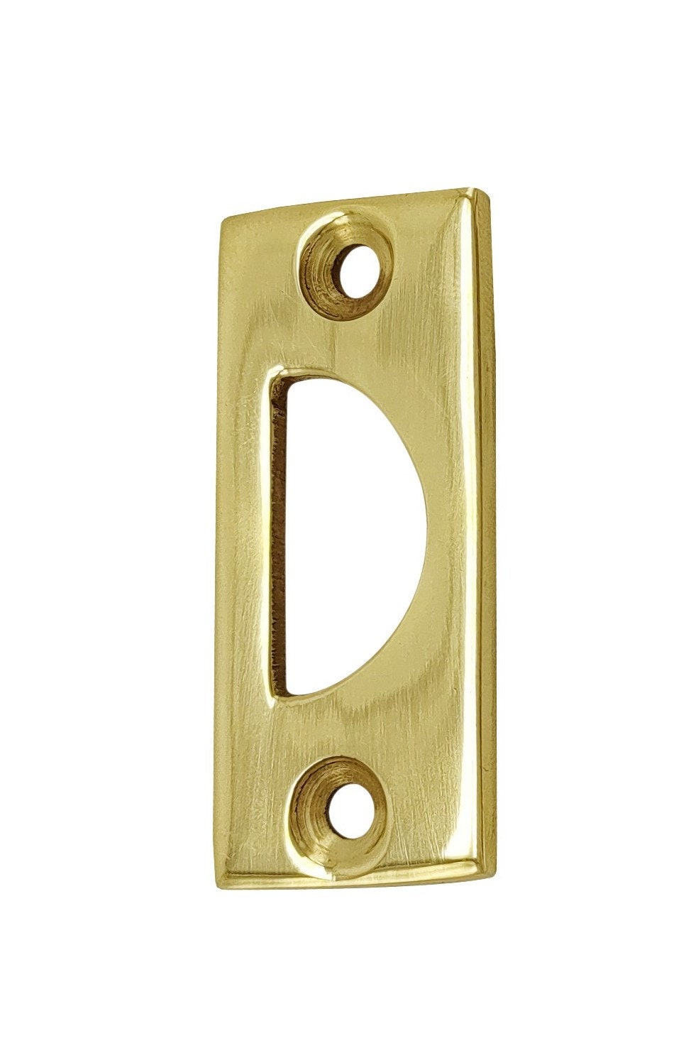Oval knob locking door Espagnolette/Cremone bolt upto 8.5'-Polished brass lacquered