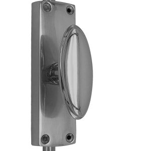 Oval knob door espagnolette bolt/cremone bolt upto 2500mm satin nickel
