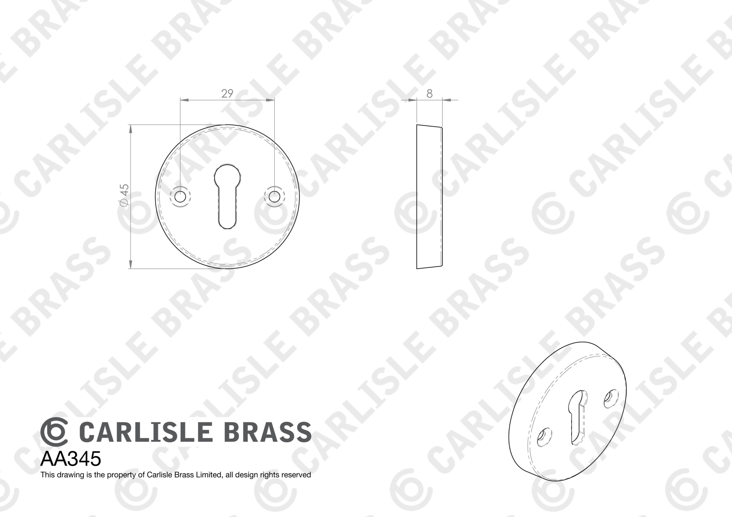 Standard Profile Escutcheon