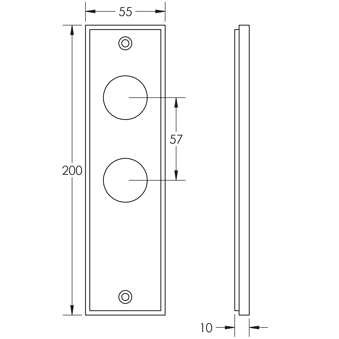 Burlington II Lever Plate Choices