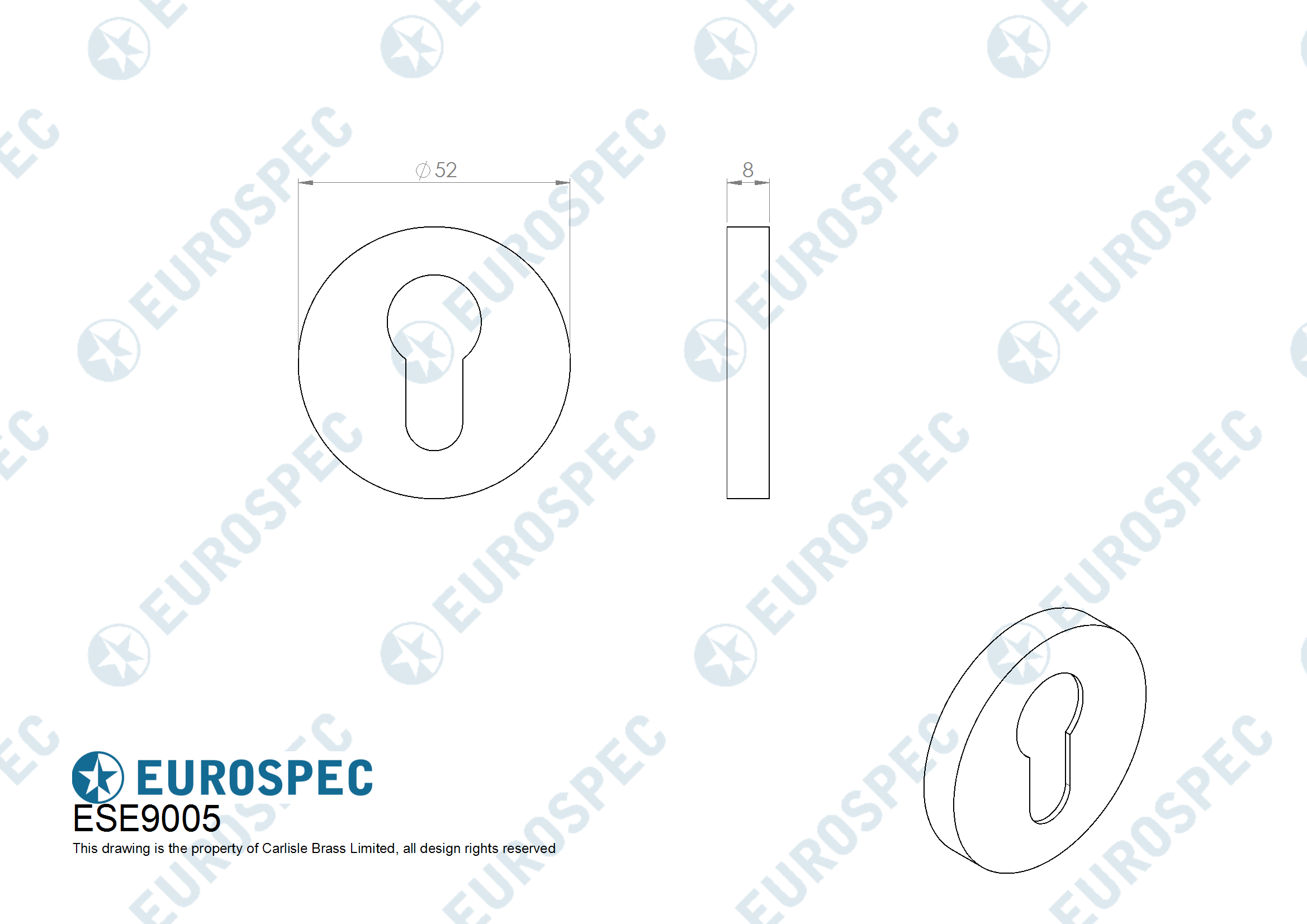 Aluminium Escutcheon