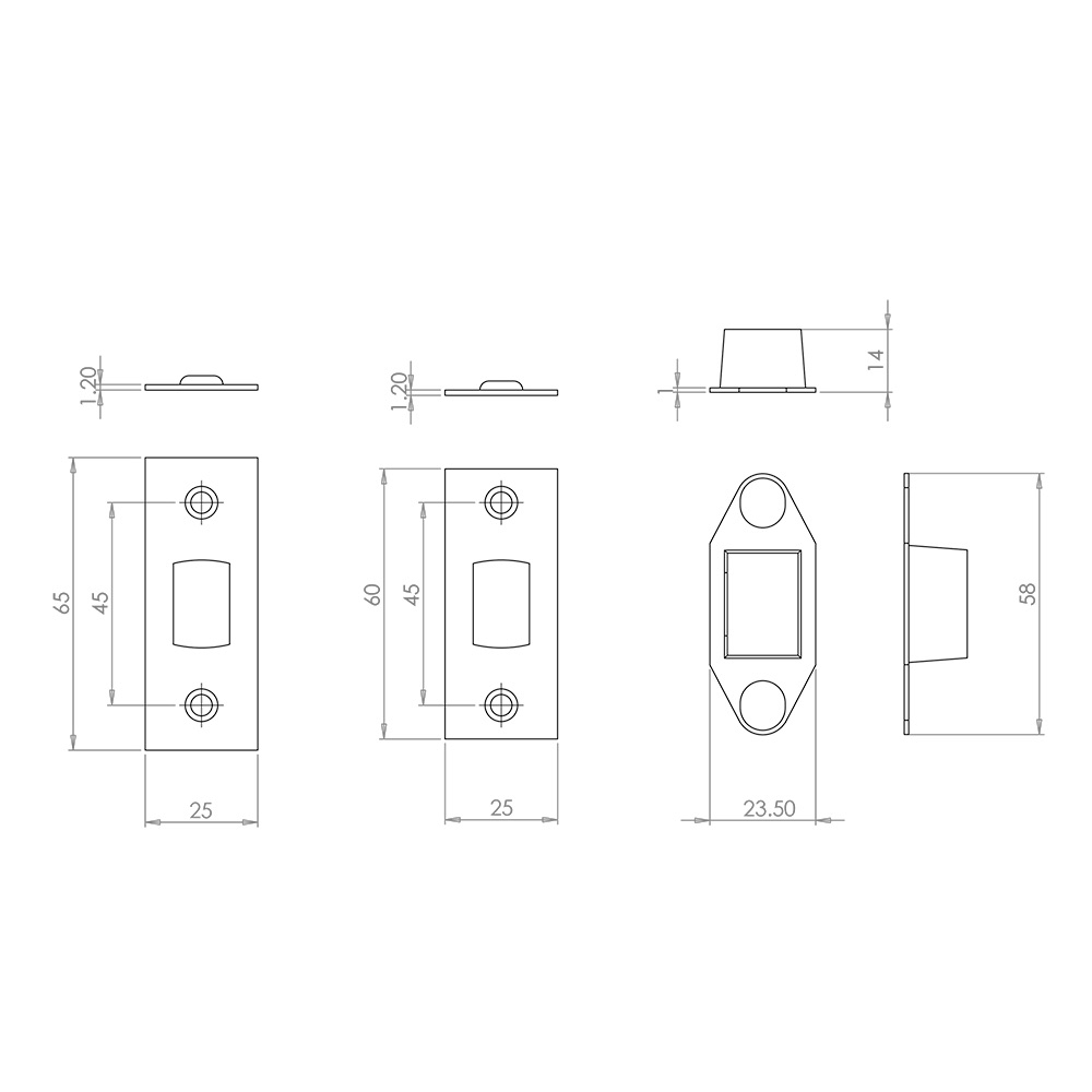 Jedo Accessory Packs for Heavy Duty Tubular Deadbolts