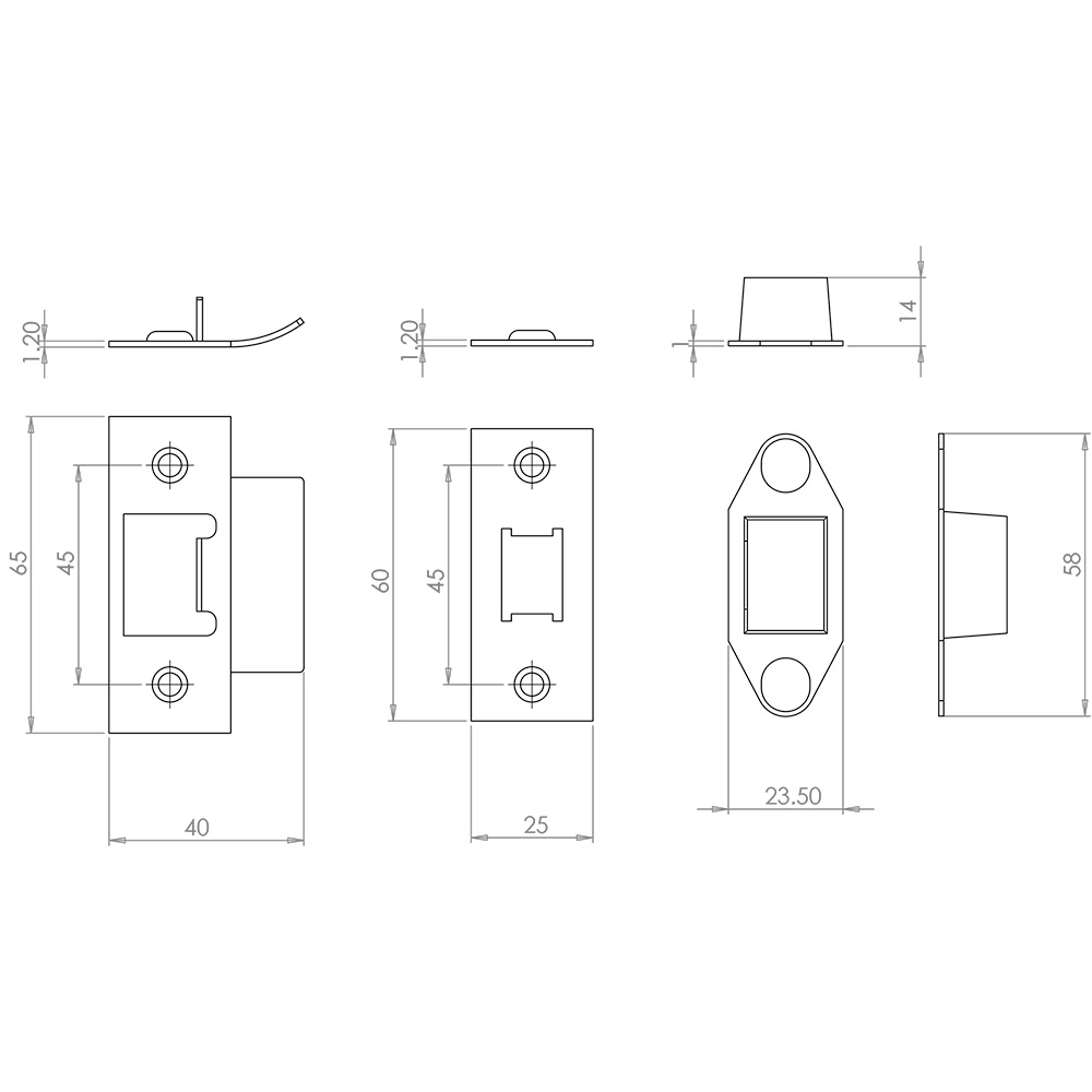 Jedo Accessory Packs for Heavy Duty Tubular Latches