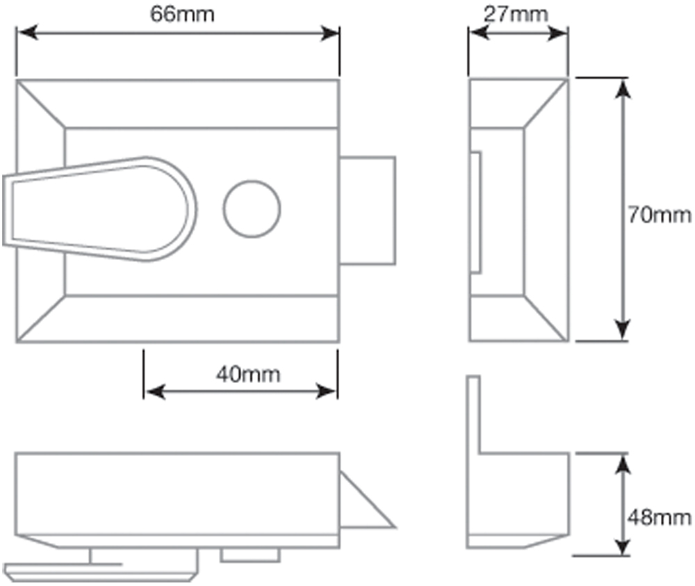 Narrow Stile Night Latches