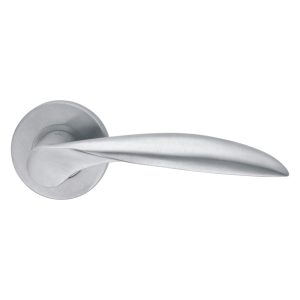 Investment Cast Solid Stainless Steel Lever -130 X 55 - Rose 52 X 8 Mm