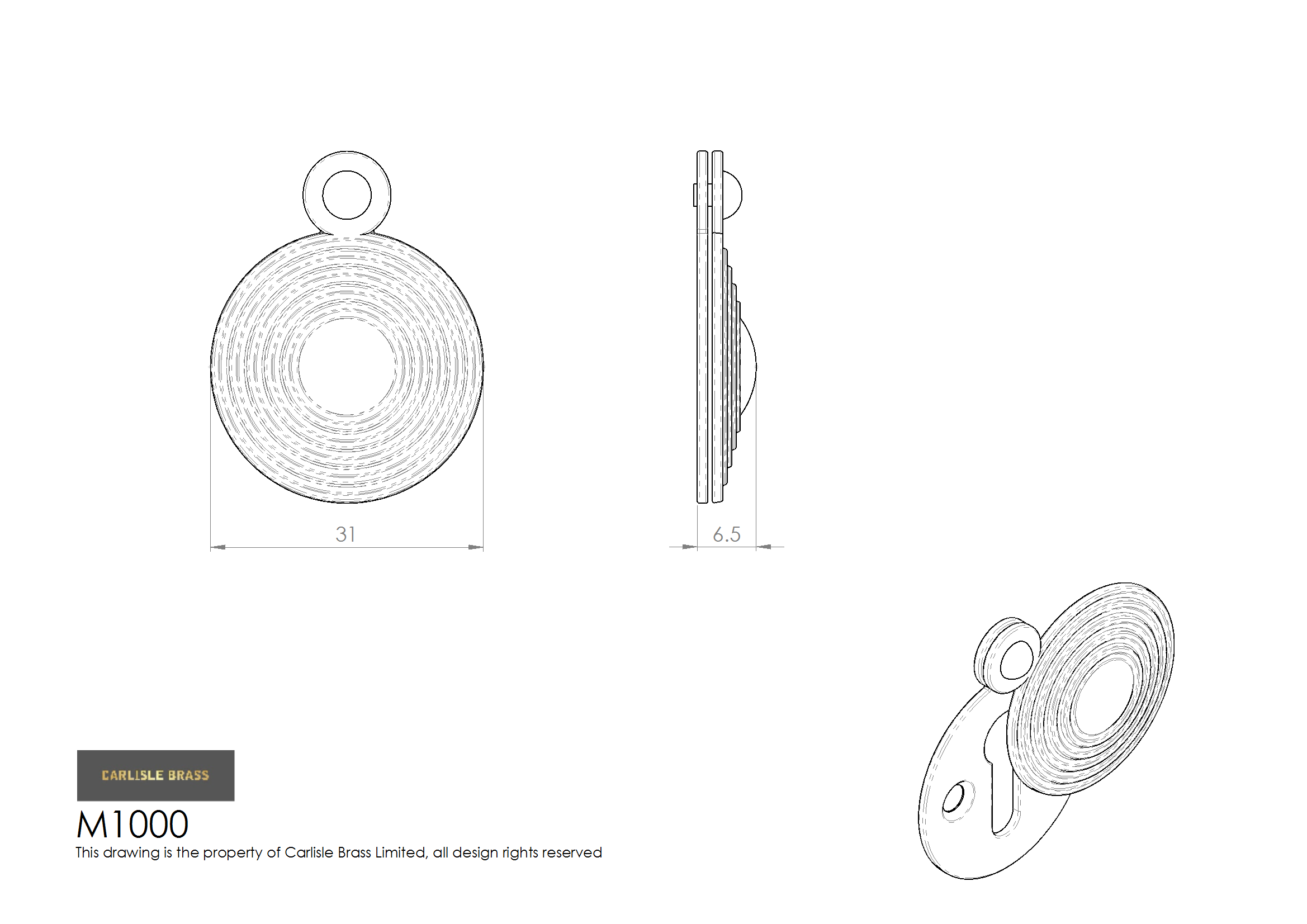 Queen Anne Covered Escutcheon