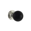 MK4210CP Architectural Wood Reeded Mortice Knob - Brown