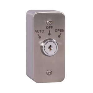 Architrave Stainless Steel Auto/On/Off Latching Key Switch with Aluminium Extrusion