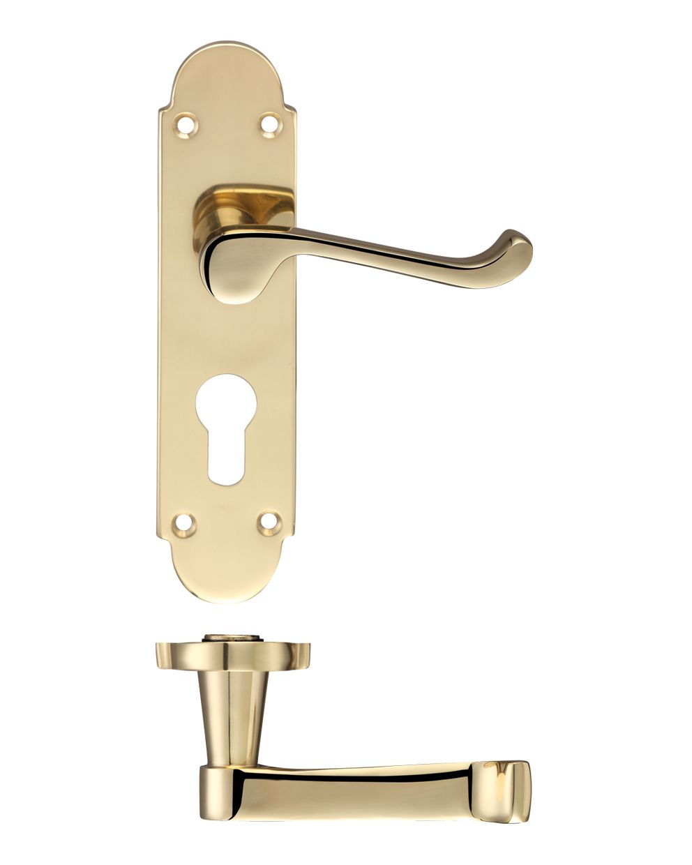 Oxford Lever Euro Lock (47.5mm c/c) Furniture 170 x 42mm