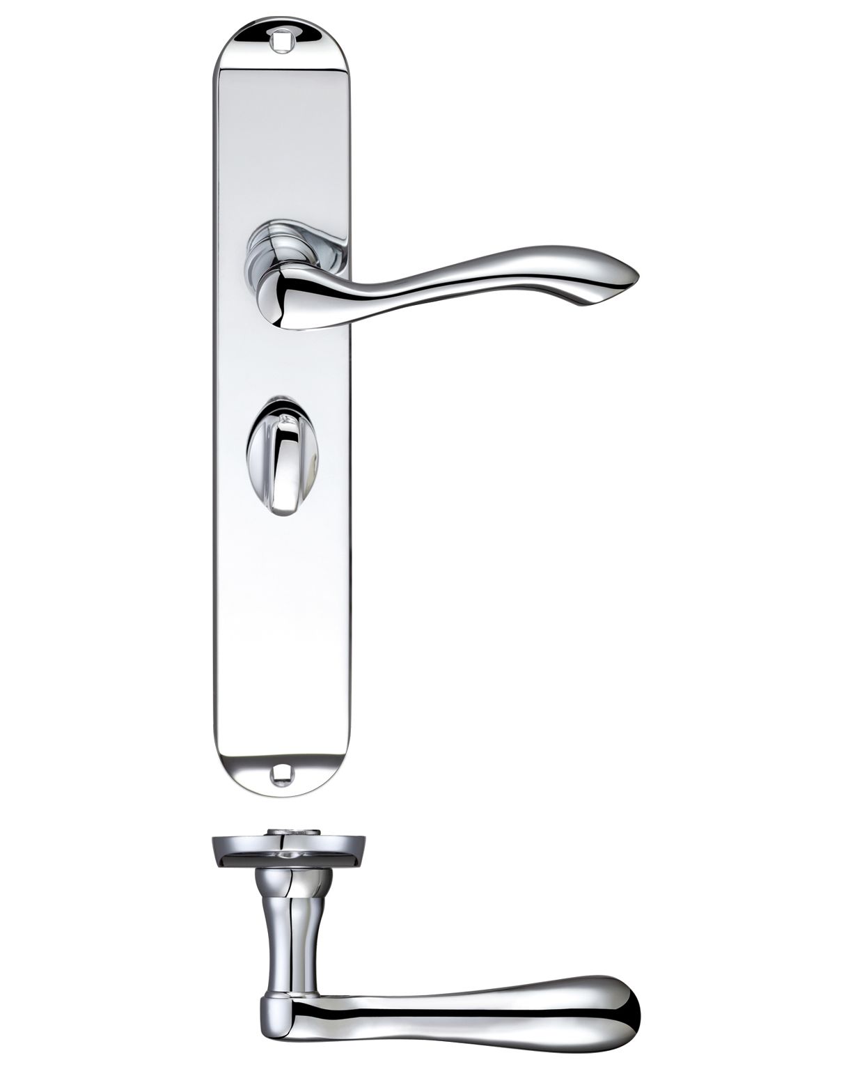 Arundel Lever Bathroom (57mm c/c) Furniture - Long Plate