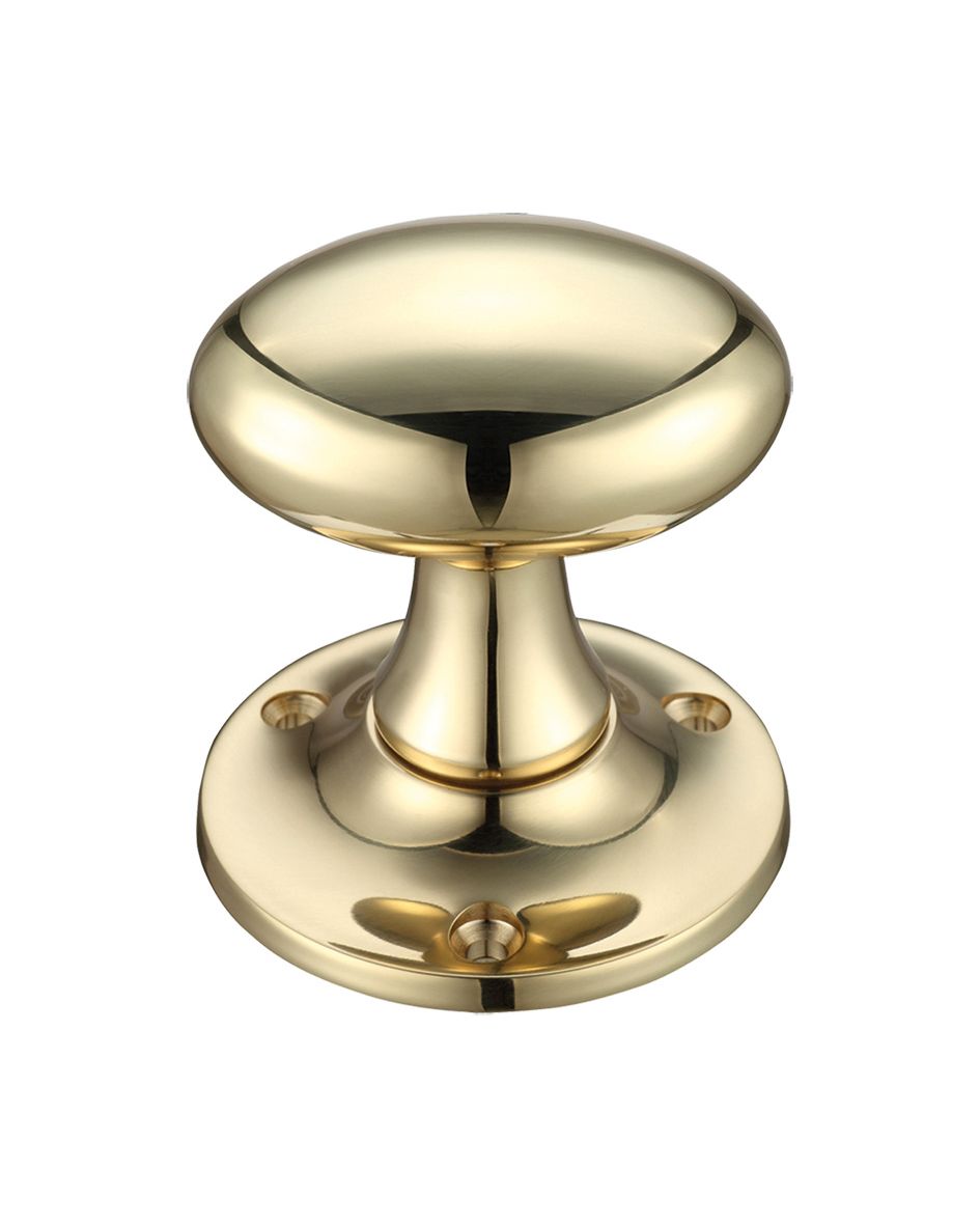 Oval Mortice Knob Furniture 60mm Rose dia.