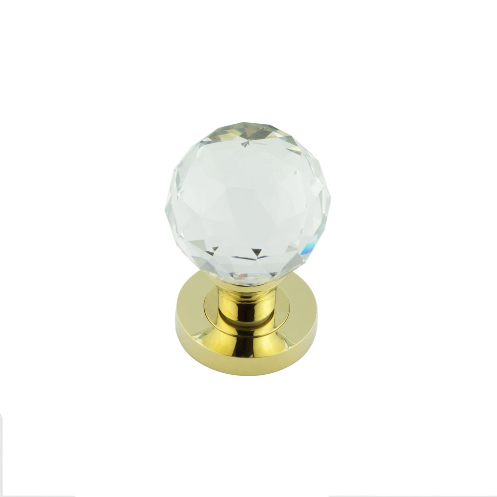 Jedo Faceted Glass Mortice Knob