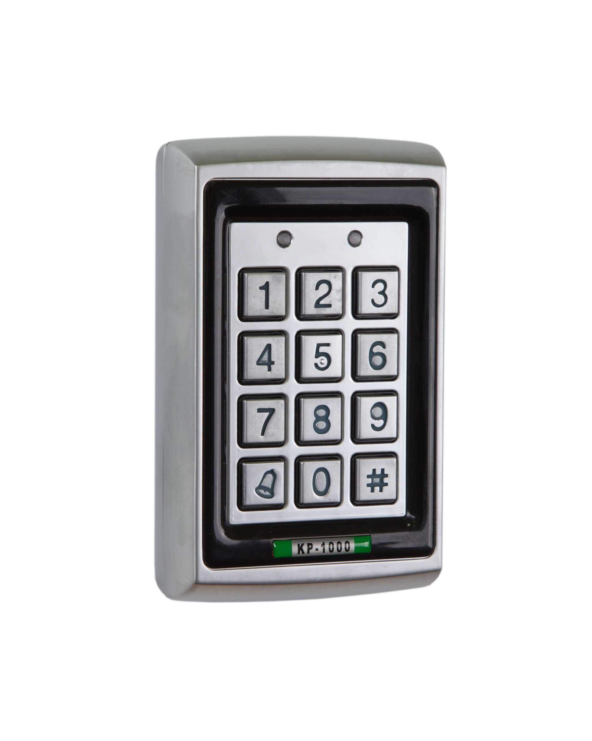 Keypad with Electroplated Anti Vandal Case - External if used with Rainshield