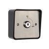 On/Off Latching Key Switch in Stainless Steel Plate c/w Shrouded Back Box
