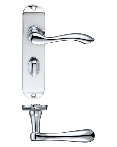 Project Arundel lever on bathroom backplate - 175mm x 42mm