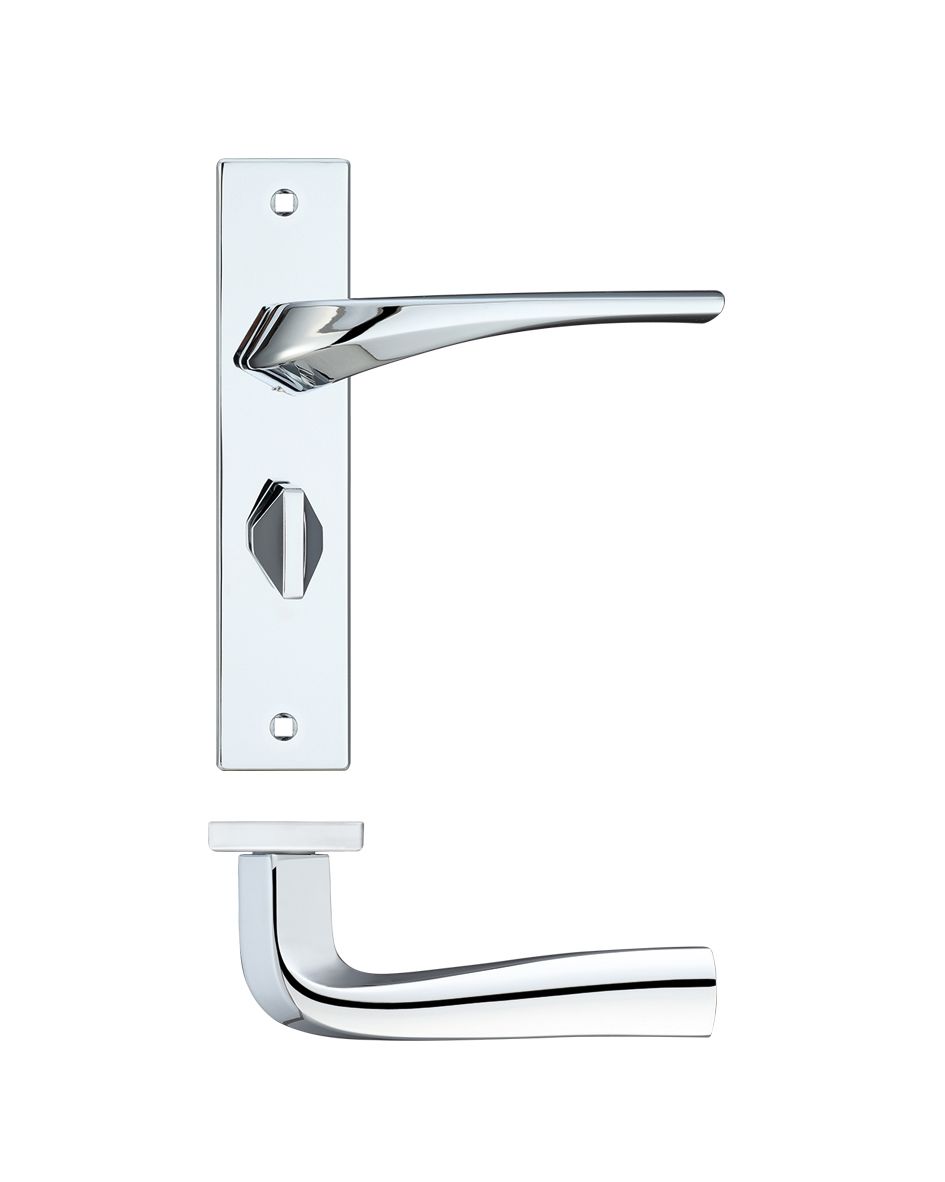 Aries lever on bathroom backplate