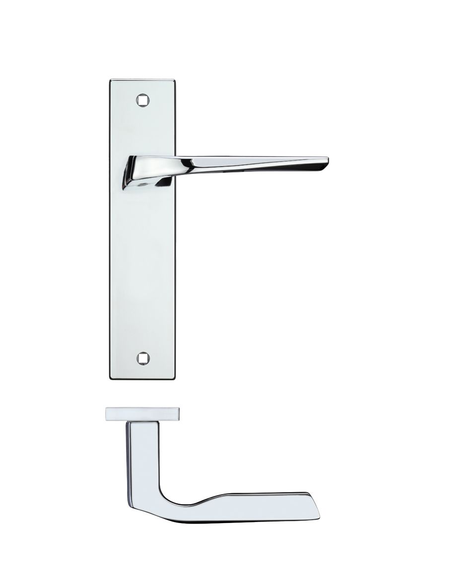 Lyra lever on latch backplate