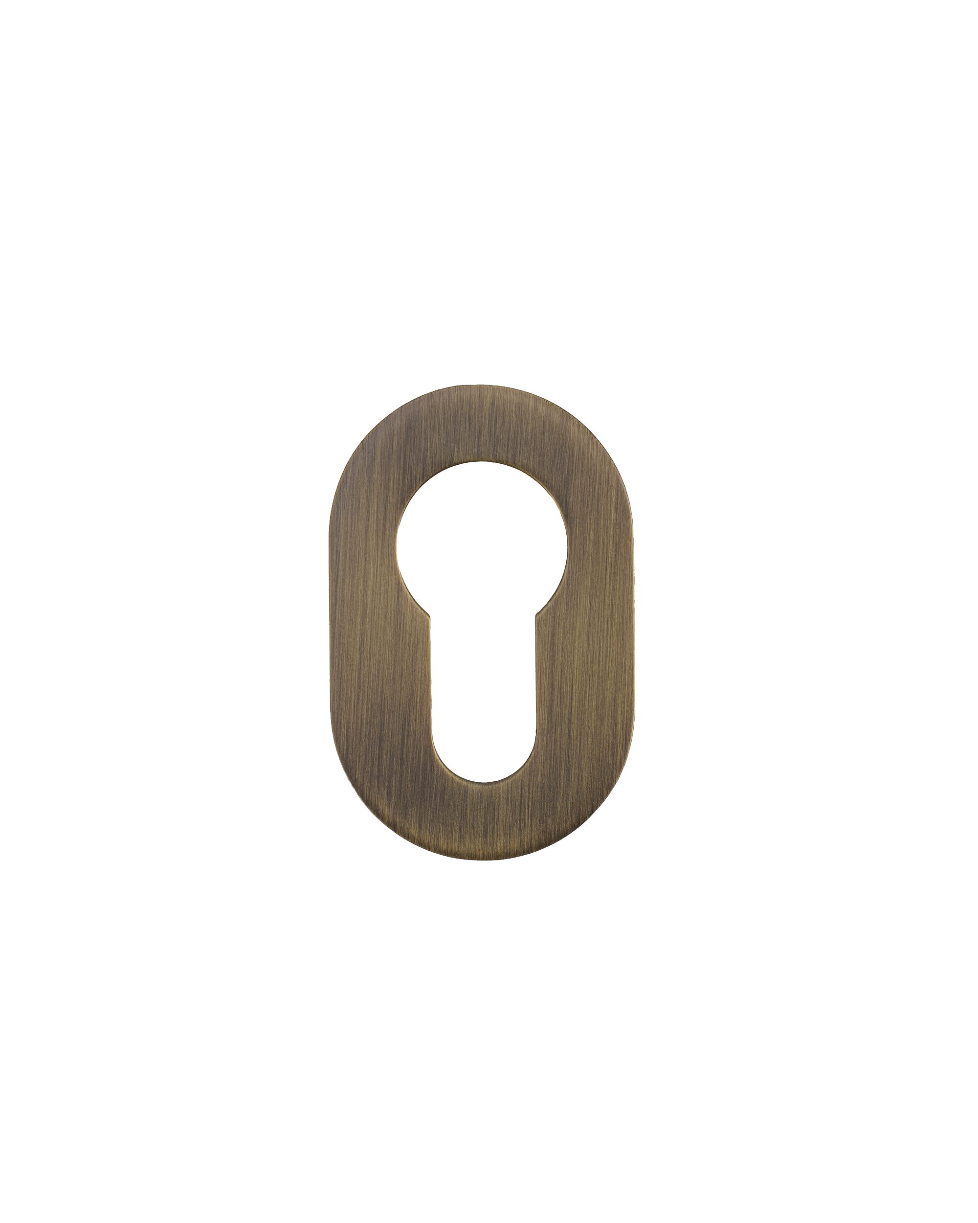 Euro Profile Escutcheon - Rosso Mini - 50 x 32 x 3