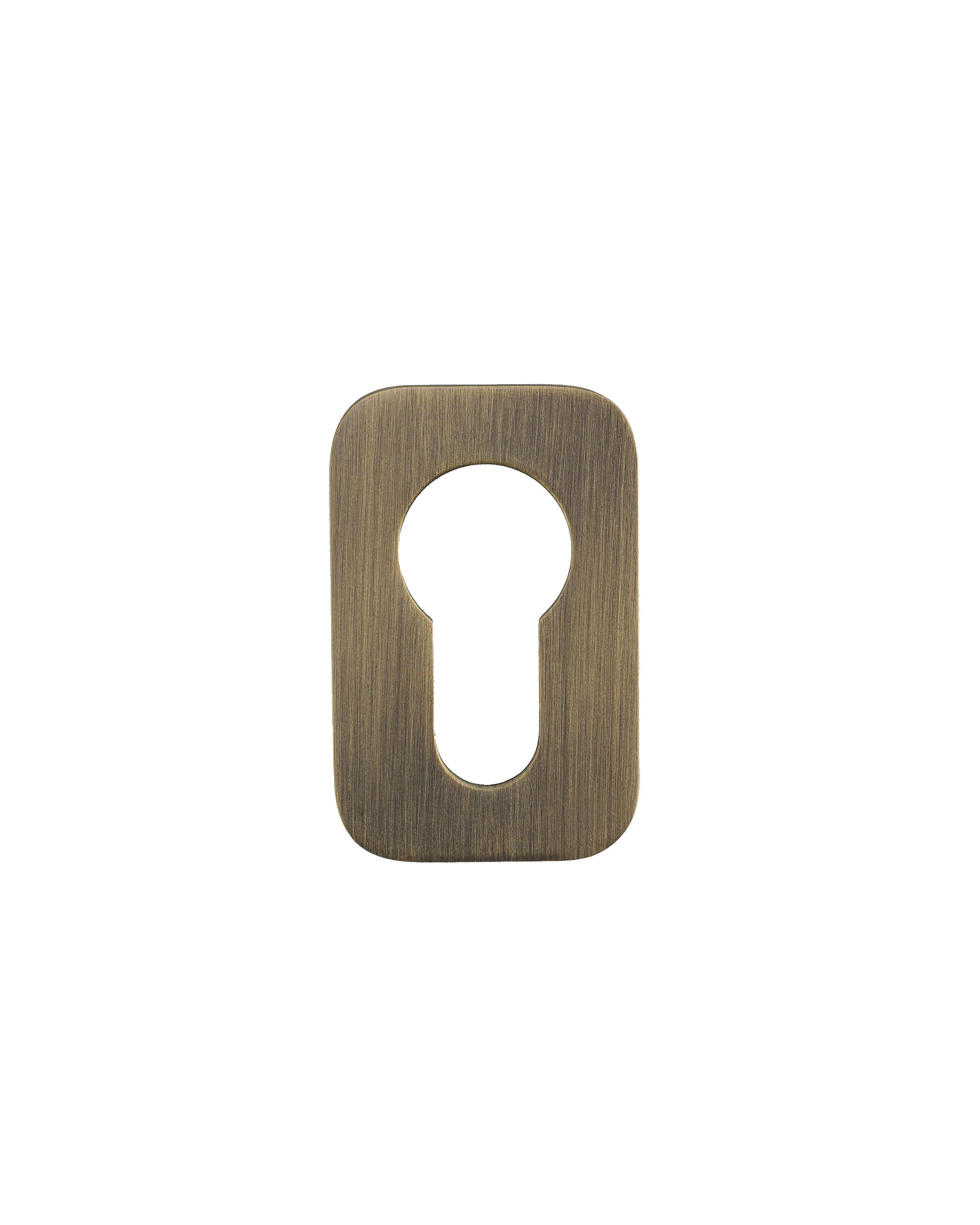 Euro Profile Escutcheon - Rosso Mini Squircle - 50 x 32 x 3
