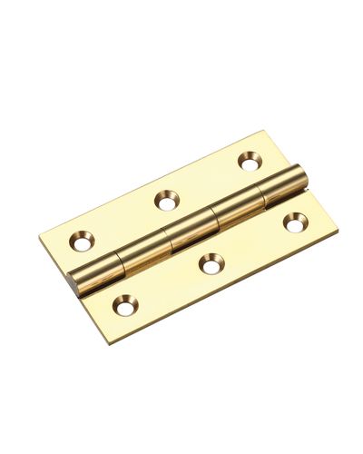 Solid drawn brass butt hinge - 64 x 35 x 2mm