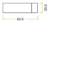 Square Door Stop 65mm