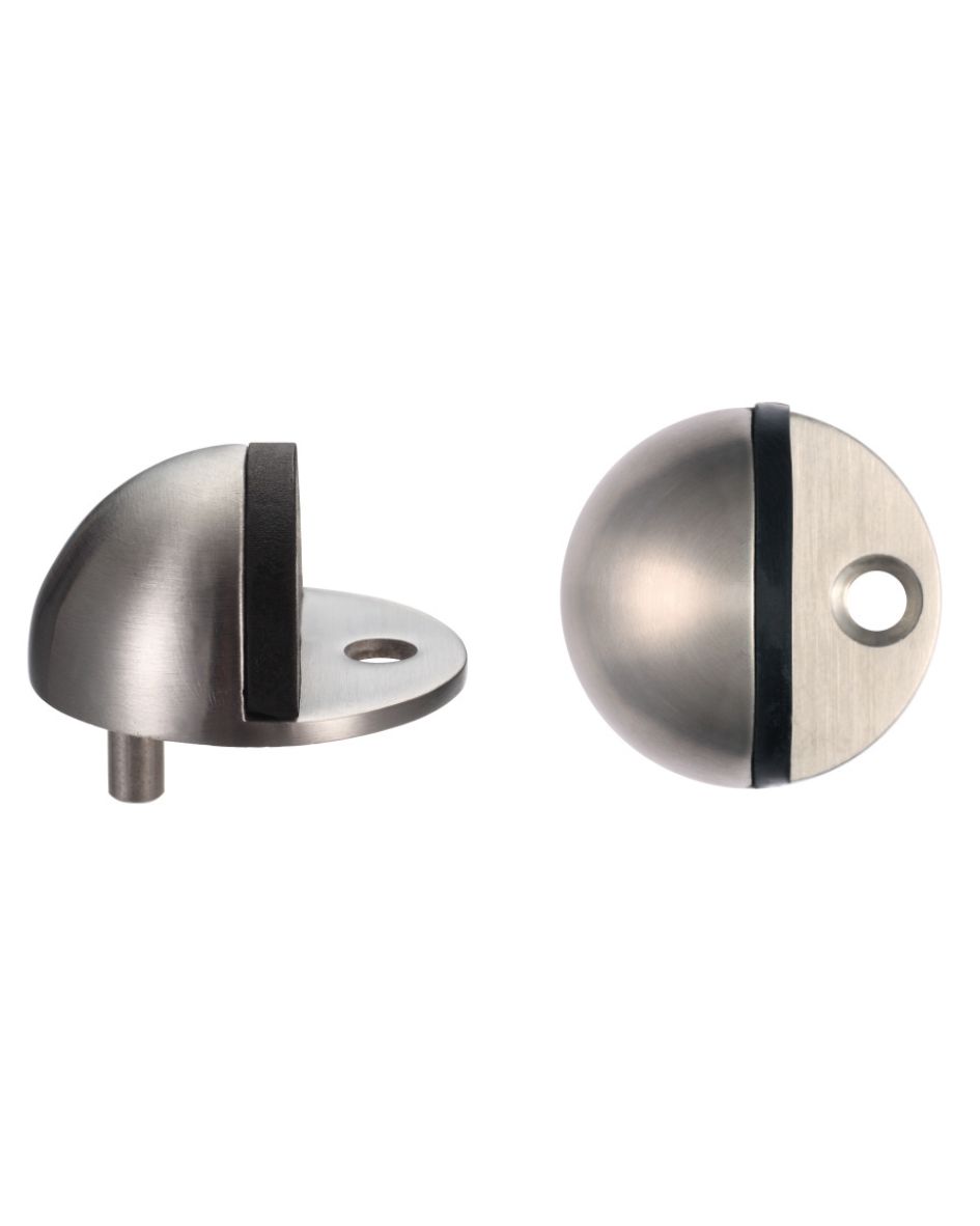 Door stop - floor mounted - oval - 40mm