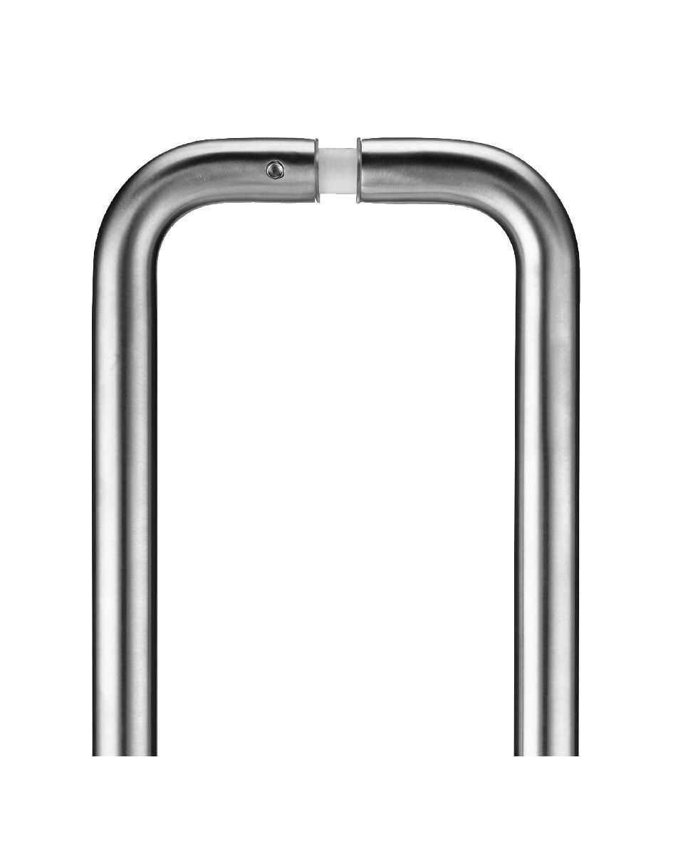 Pair of 19mm D Pull Handle - 300mm Centers - Grade 201 - c/w Back to Back Fixings