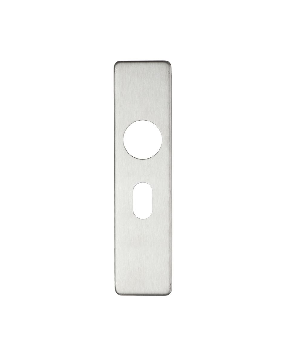 Cover plate for 19 mm RTD Lever on Short Backplate - Oval Profile 48.5mm - 45mm x 180mm PSS