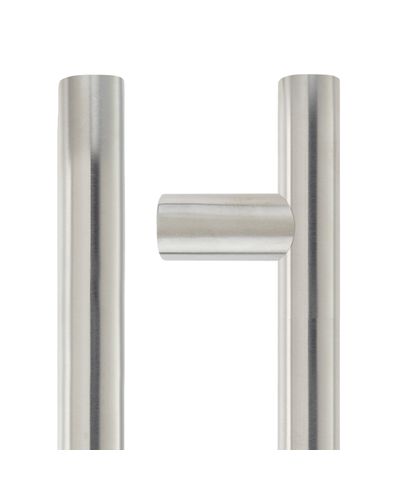 22mm Guardsman Pull Handle - 425mm Centers - Grade 304 - Bolt Through Fixings