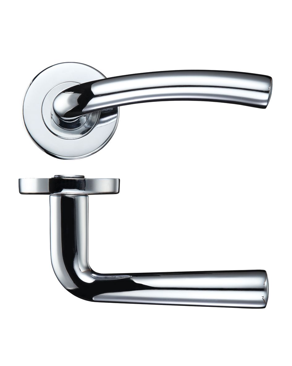 Seville lever on round rose