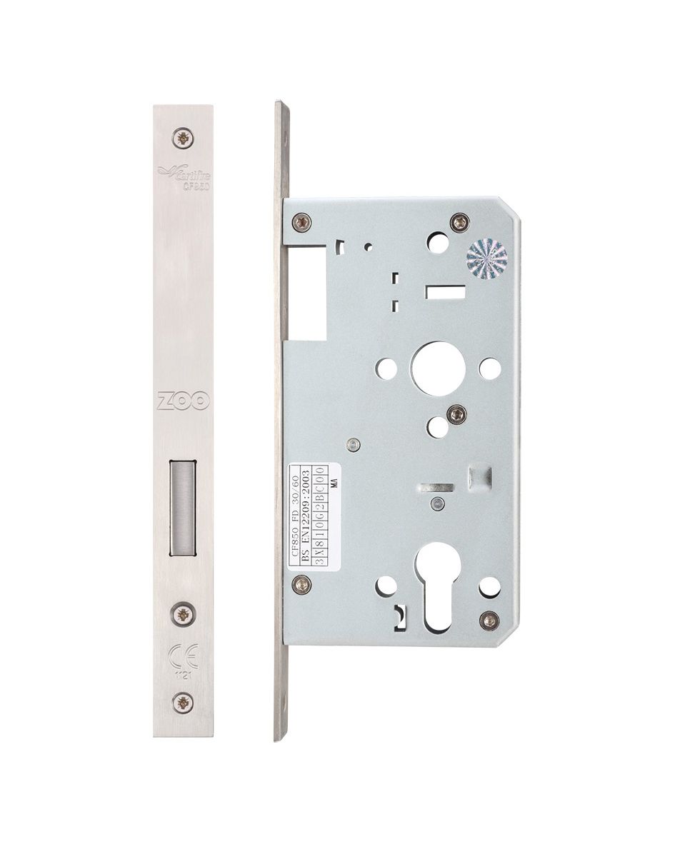 Din euro deadlock - backset 60mm - Single throw