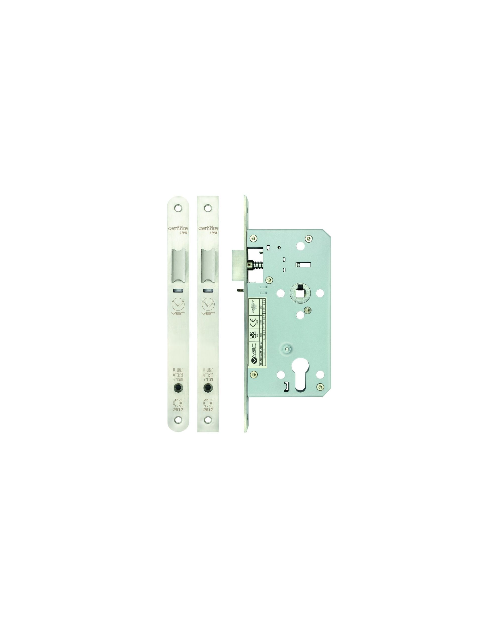 Din night latch - 72mm c/c - backset 55mm