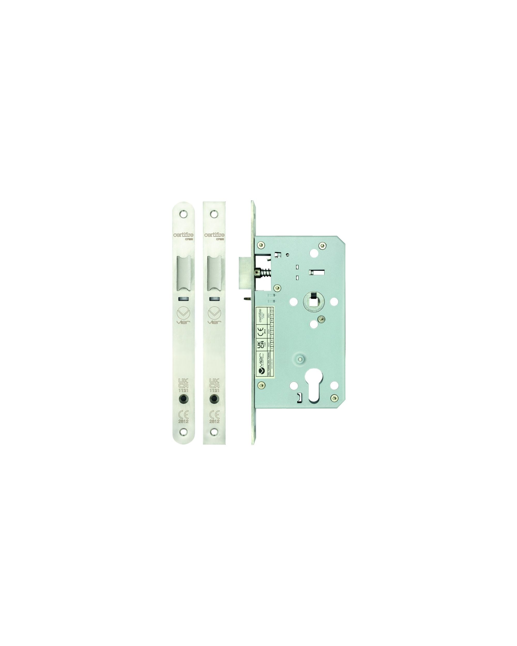 Din night latch - 72mm c/c - backset 60mm