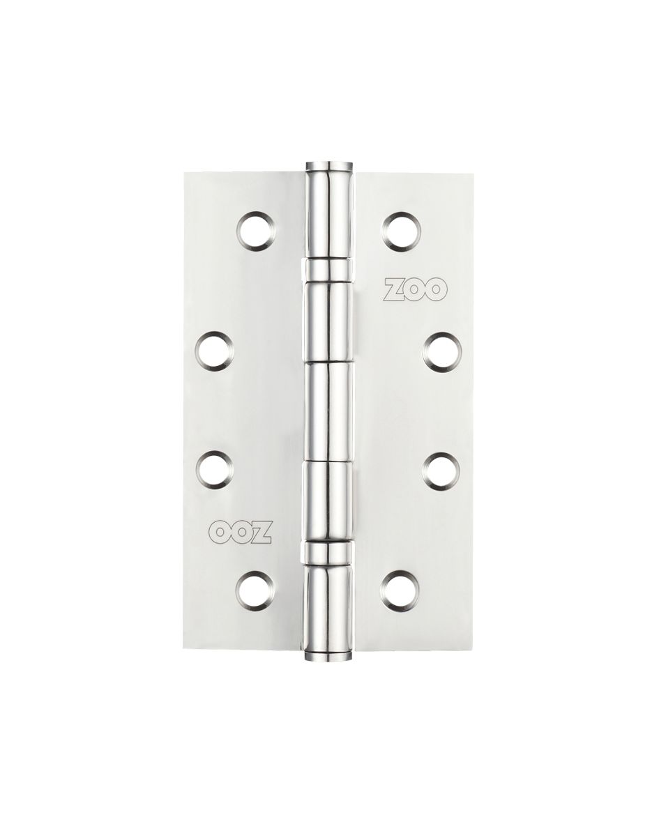 Slim Knuckle Bearing Hinge Stainless Steel - Grade 201 - 102 x 63 x 2.5mm