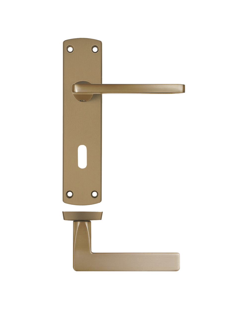 Leon lever on lock backplate