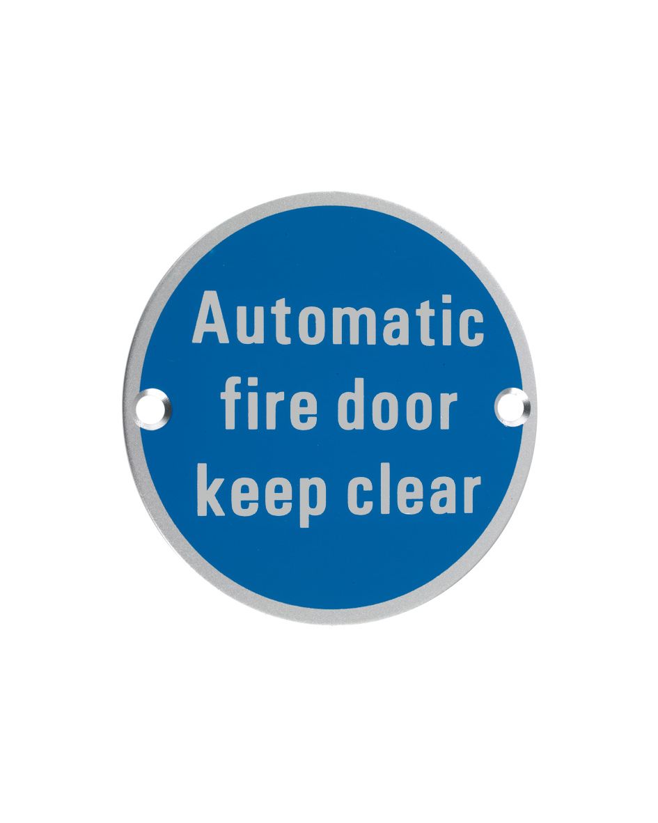 Signage - Automatic Fire Door Keep Clear