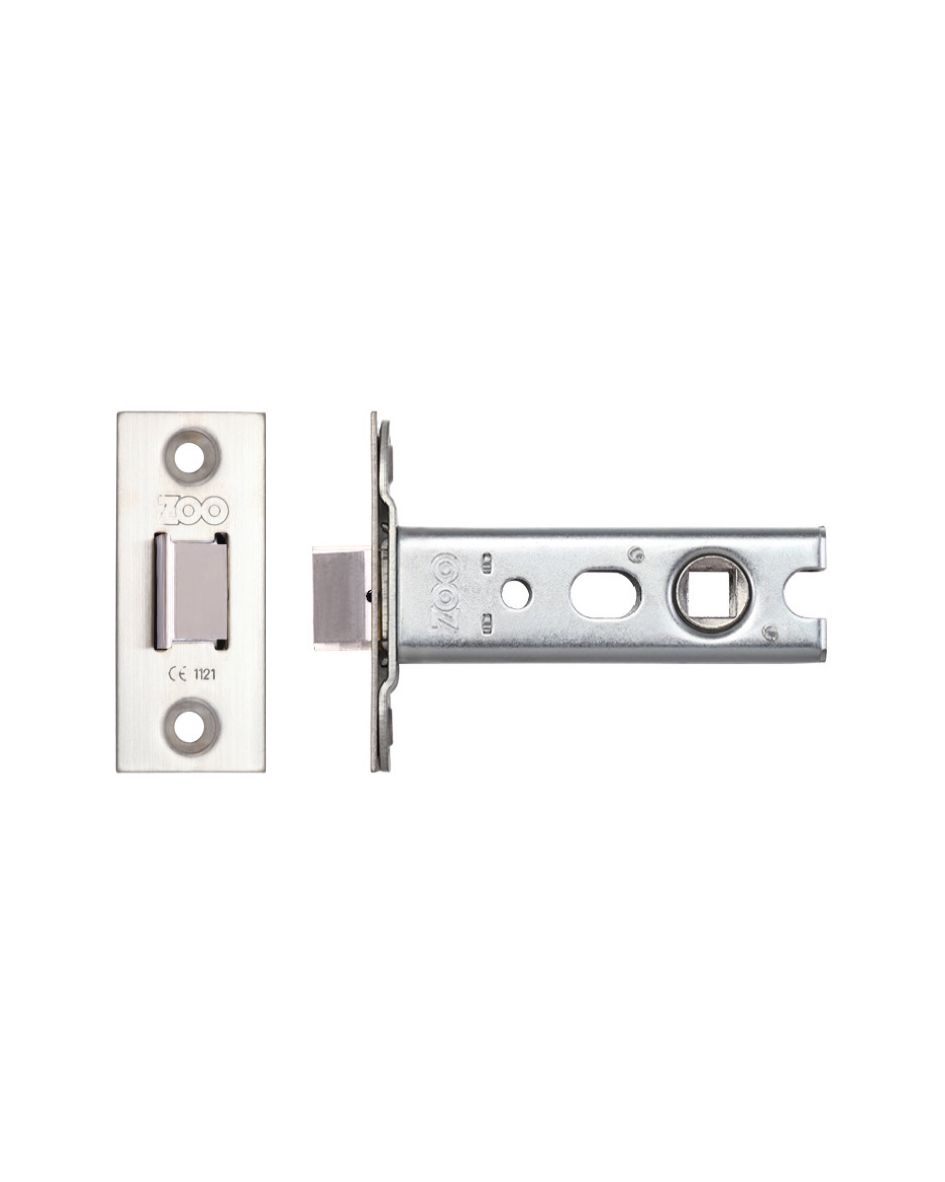 Tubular Latch (Knobs) - Architectural 45* Travel 76mm C/W SSS forend - Heavy Duty