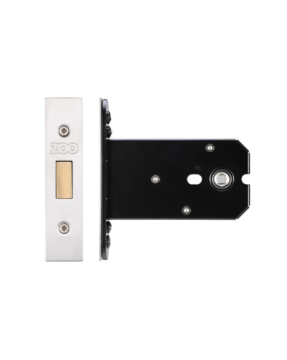 Flat Dead lock - 102mm C/W PVD Forend and Strike